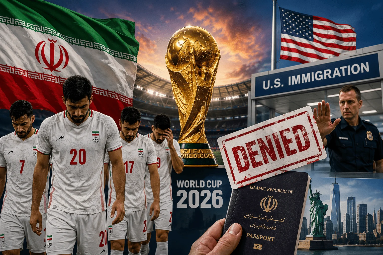 11 Anggota Delegasi Iran Belum Diizinkan Masuk AS Jelang Piala Dunia 2026